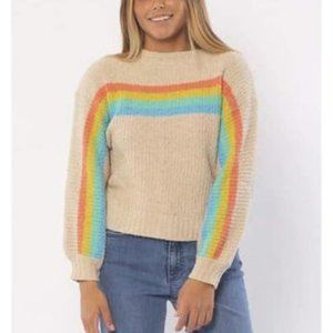 Sisstrevolution sweater with rainbow size M